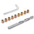 100 Pcs Wood Bolt Inserts 5/16"-18x12mm Metal Nut Inserts Assortment Kit for Furniture Replacement Accessories
