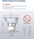 6 Pack LE GU10 LED Light Bulbs, Non-Dimmable, 5000K Daylight White, 4W Replacement for Recessed Lighting