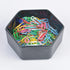 Resin Paper Clip Holder, Paperclips Dispenser for Home Office School, 2 Pack Binder Clip Holder for Desk Accessories