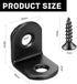 Aruicheng L Bracket Metal Brackets for Shelves Corner Bracket L Brackets for Wood Angle Bracket Corner Brace Small