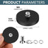 4Pcs 30LBS M5 PTZ(1.69 Inch) DIYMAG Rubber Coated Anti-Scratch Mounting Magnets, Adhesive Power Neodymium Magnet Based