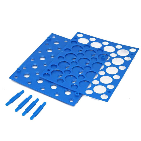 Centrifuge Tube Rack, 2 Pieces Detachable Holder for 50-Well Plastic Stand, 15ml, 50ml Tubes