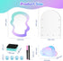 MoKo Locker Accessories Set, 5 in 1 Back to School Supplies College Essentials includes Magnetic Acrylic Board, Locker Mirror, Markers Holder,Marker Pens and Locker Magnets