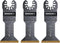 Arrow OSC204-3 Titanium Coated Oscillating Tool Saw Blades for Woodworking, Drywall, PVC, and Metal, 3-Pack