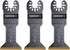 Arrow OSC204-3 Titanium Coated Oscillating Tool Saw Blades for Woodworking, Drywall, PVC, and Metal, 3-Pack