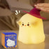 Eelexa Halloween Ghost Night Lights for Kids: Cute Lamp Rechargeable Toddler Baby Night Light with Timer, Adjustable