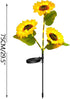 Generic Solar Sunflower Stake Lights - Waterproof Outdoor Garden Decor with Realistic Petal Design, Auto On/Off