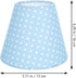 LIFKOME 6.29X5.11X3.54In Polka Dot Cloth Lampshade Fabric Lamp Cover for Wall Floor Table Lamps Soft Light Diffuser