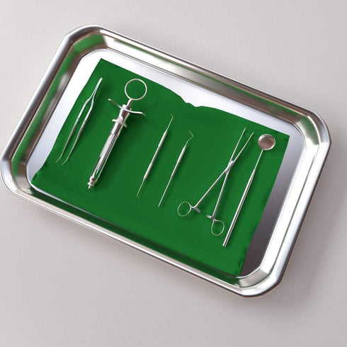 5-Pack Stainless Steel Surgical Tray, Medical Tray for Dental Procedure Lab Instruments, Tattoo Tool Organizer