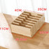 YARNOW Wood File Organizer with 7 Adjustable Dividers, Document Letter Mail Tray for Office Storage