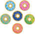 CTP Mid-Century Mod Donuts 3" Designer Cut-Outs, Set of 36 Accents, 6 Designs, 3" Each