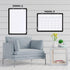 Small Monthly Calendar Dry Erase Whiteboard for Wall, 16in x 12in Magnetic Board, Portable for Kitchen, Planning