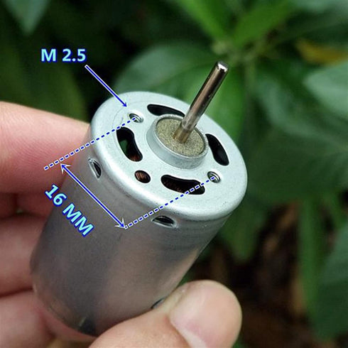VekkEr Motor,385-2085 Motor,DC12V-24V 15000rpm,High dc Motor,Gear Motor,DC Motor Micro High Speed Micro Double Shaft