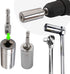 Universal Socket Wrench, Self-adjusting Socket Fits 1/4''-3/4'' (7-19mm) with Ratchet Wrench Adapter, 2Pcs Extension