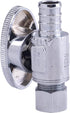 1/2 in. Chrome-Plated Brass PEX Barb x 3/8 in. Compression Quarter-Turn Straight Stop Valve Jar (6-Pack)