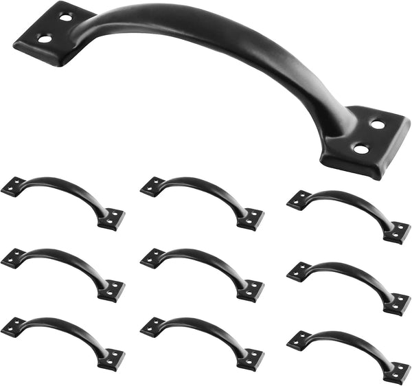 10 Pcs 5.5 Metal Door Handles, Vintage Barn Door Pulls for Furniture Cabinets Kitchen Drawer Dresser