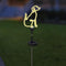 Solar LED Neon Dog Stake Light - Warm White - Outdoor Garden D cor, Yard Ornaments, Landscape Light, Gift for Dog Lovers