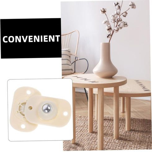 8pcs VICASKY Self-Adhesive Swivel Caster Wheels for Easy Movement of Furniture Cabinets and Flower Pots Convenient