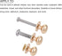 Mini Drawer Pulls 10Pcs, Zinc Alloy Round Head Knobs with Screws for Home Cabinet Drawer Handle, Light Gold