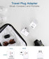 Australia New Zealand Power Plug Adapter, US to Australia Travel Adapter with 3 American Outlets and 3 USB Ports