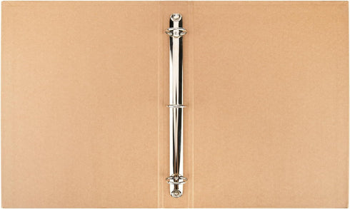 Widen Spine 3 Ring Binder A4 Kraft Organizer 2 Pack, Durable 1.2 Inch Round Ring Binders Fits A4/Letter Size