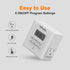 Indoor Digital Light Timer, 7 Day Programmable Plug in Outlet Timer, 2 Grounded Outlets for Lamps and Indoor Lightings, ETL Listed