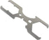 HAUTMEC 3 Way Plumber's Sink Strainer Wrench, Fits 1-3/4 inch, 2 inch, and 2-1/2 inch Nuts