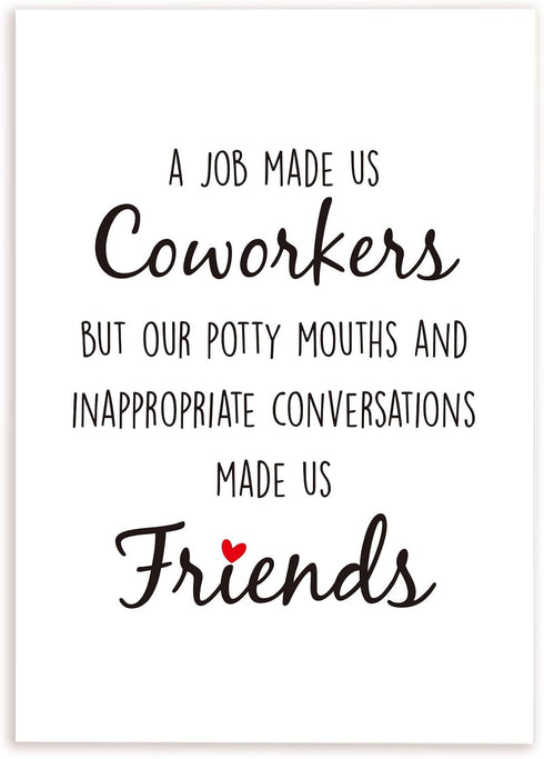 Funny Birthday Card for Coworker Colleague Friend, Humor New Job Card, Going Away Card for Work Friend, Leaving Goodbye
