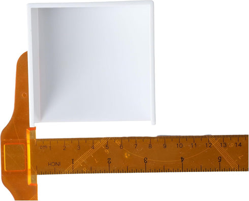 dohobby White Thickened Plastic Sticky Note Holder - Convenient Note Storage Box for Office and Home Desk Organizers