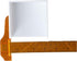 dohobby White Thickened Plastic Sticky Note Holder - Convenient Note Storage Box for Office and Home Desk Organizers