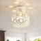 7 White Mini Semi Flush Mount Ceiling Light Hallway Lights Modern Small