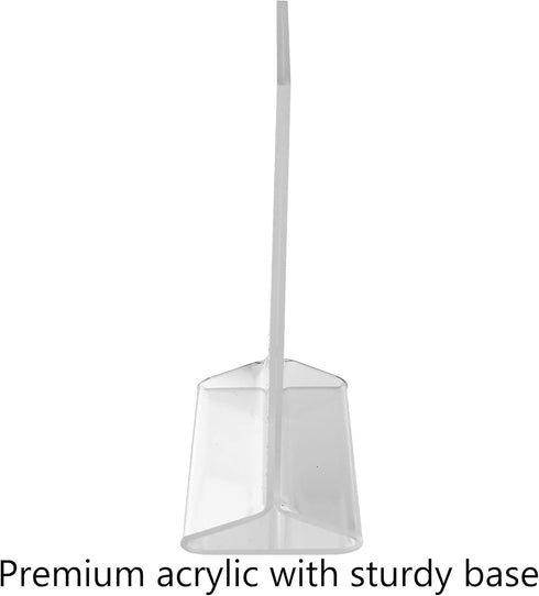 8 Pack 5x7 Inch Counter Marketing Holders Sign Holder Double Sided Top Load Clear Acrylic Menu Price List or Notice