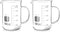 QWORK Beaker with Handle, 1000ml/33.81oz Measuring Cup, Borosilicate Glass, 2 Pack