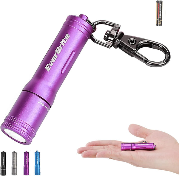 EverBrite Mini Keychain LED Flashlight, Portable Pocket Torch for EDC, Camping, Emergency
