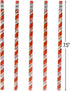Rhode Island Novelty 7.5" CANDY CANE PRISM PENCIL