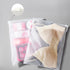 100Pcs Clothes Packaging Bags for Shipping, 6x9 inch Frosted Zipper Plastic Bags for Travel Storage, Clear Apparel Bag