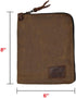 Hide & Drink Scribbler Case for Notebook, Handmade from Waxed Canvas (Fatigue)