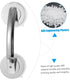 2pcs Lurrose Bathroom Fixtures Grab Bars for Shower Knobs Suction Grip Bars Door Handles for Seniors Elderly