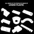 UHMW Tapping Block, Ultra High Molecular Weight Polyethylene Rectangular Solid Plastic Blocks for DIY Projects