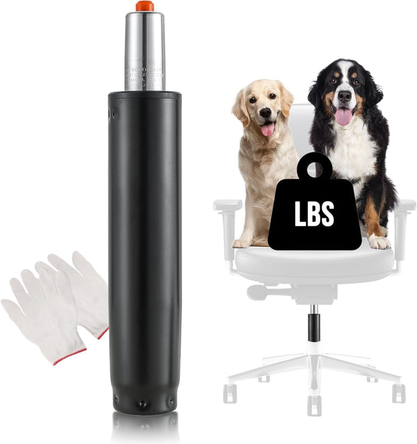 Office Chair Cylinder Replacement, Heavy Duty Hydraulic Piston, 5" Extension Stroke for Most Swivel Chairs, Black