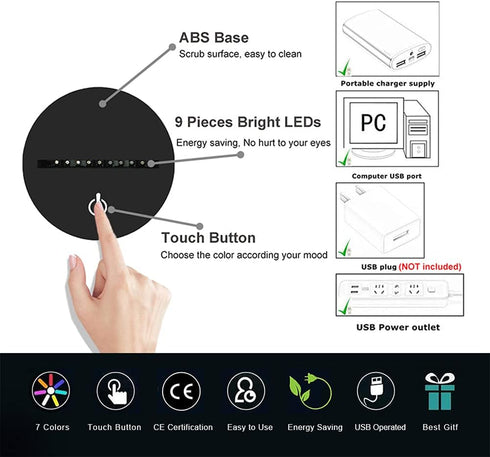 3D 16 Illusion Lamp Axolotl Led Night Light, Colors Changing USB Desk Lamps with Remote Control, Bedroom Decoration