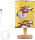 ALAZA Dogs Bubble Bedside Table Lamp with USB Port for Bedroom Nightstand