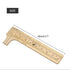 Brass Mini Vernier Caliper Double Scales, Sliding Gauge Ruler Measuring Tool for Jewellery Measurement (80mm)