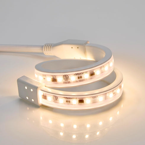 18 690 3000K 120V Maxxima in. Hardwired LED Under Cabinet Strip Light, Lumens, Warm White, Kitchen and Living Room