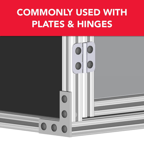 8020, 3286, 15 Series Steel 1/4-20 Centered Slide in Economy T Nuts for 80/20 1.5" Aluminum Extrusions (25 Pack)