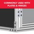 8020, 3286, 15 Series Steel 1/4-20 Centered Slide in Economy T Nuts for 80/20 1.5" Aluminum Extrusions (25 Pack)