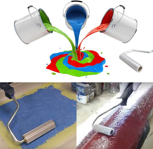 Fiberglass Roller Tools Kit | 3Pcs Bubble Paddle Tool Set for Tub Shower Bathtub Boat Repair