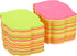 PATIKIL 3.5 x 2.7 Inch Leaf Shape Sticky Notes, 12 Pads, Cute Self-Stick Memo Pads, 100 Sheets/Pad