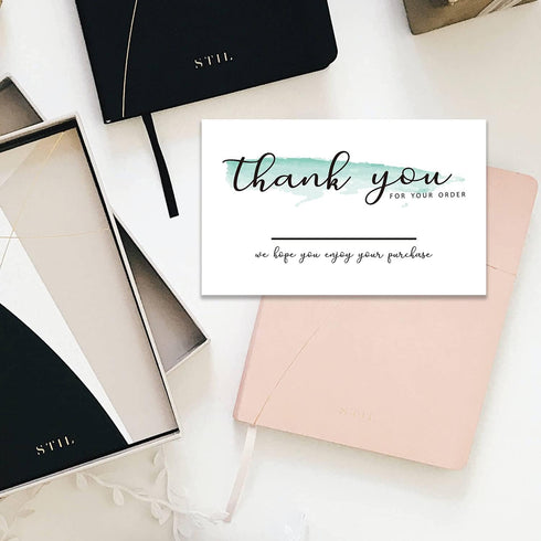 TENTADO 50 2 3.5 Inch Thank You for Order Cards, Thank You For Supporting My Small Business Cards, Customer Thank You