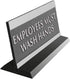 Headline Sign Century Series Office Sign, Employees Must Wash Hands, 9 x 3